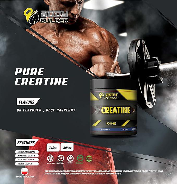 Body Builder Creatine Monohydrate 60servings 5000mg unflavoured