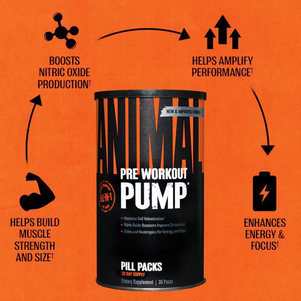 Animal Pump Pre-Workout Supplement 30Packs(30Servings)