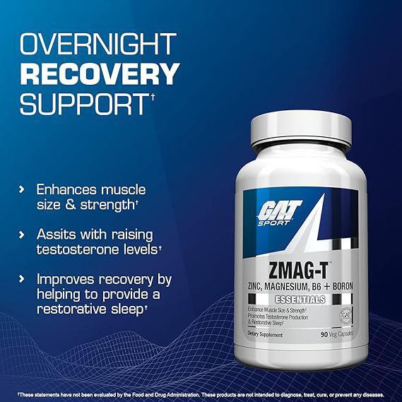 GAT Sport Essentials ZMAG-T Zinc, magnesium, B6 + boron, 90 capsules vegetales