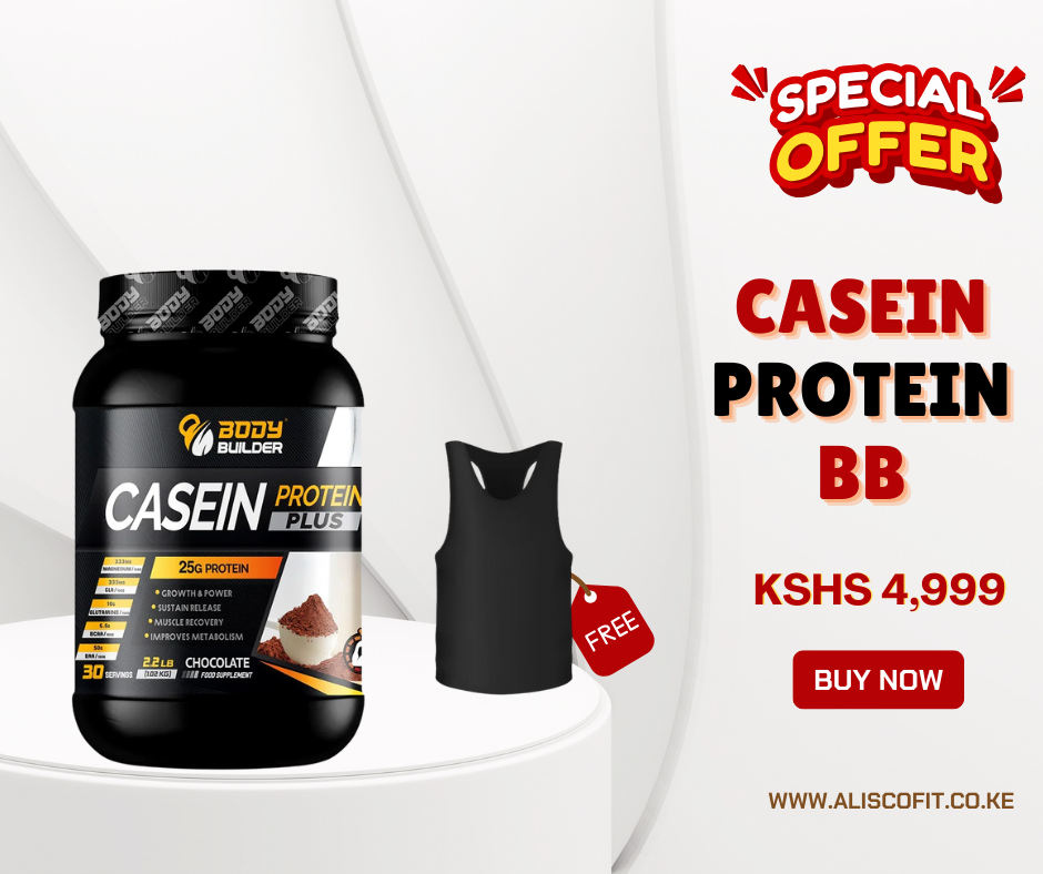 Body Builder Casein Protein Plus,2.2 LB + FREE GYM VEST
