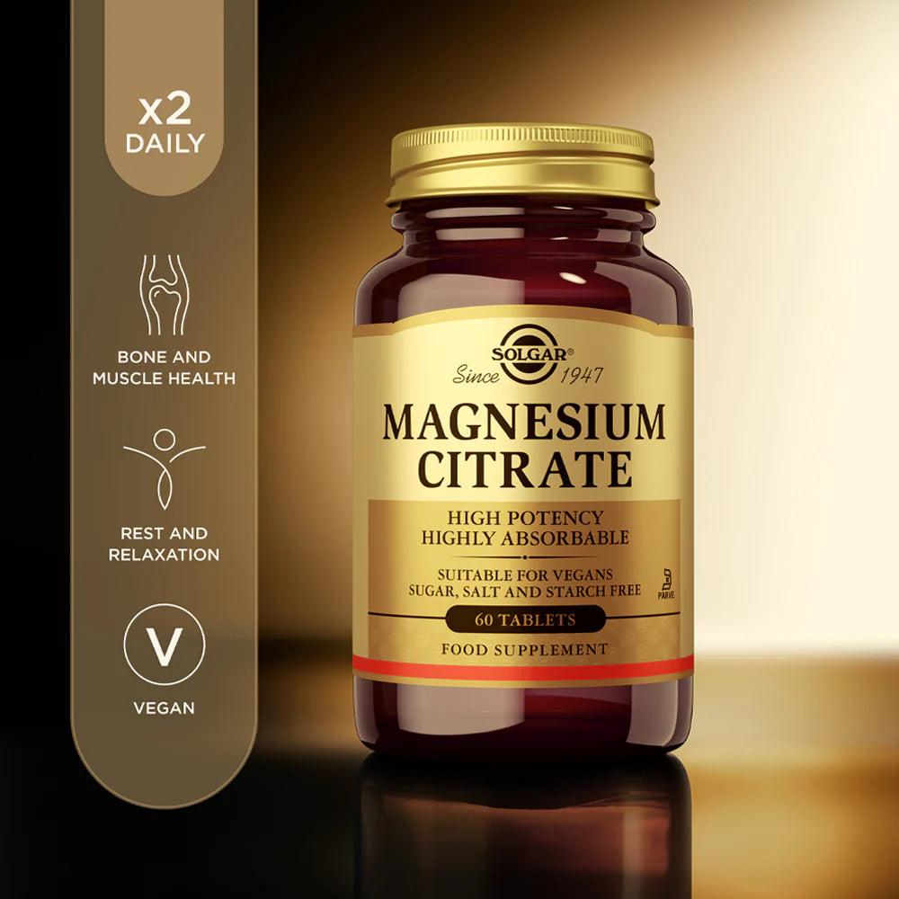 Solgar Magnesium Citrate Tablets 60tablets 30servings