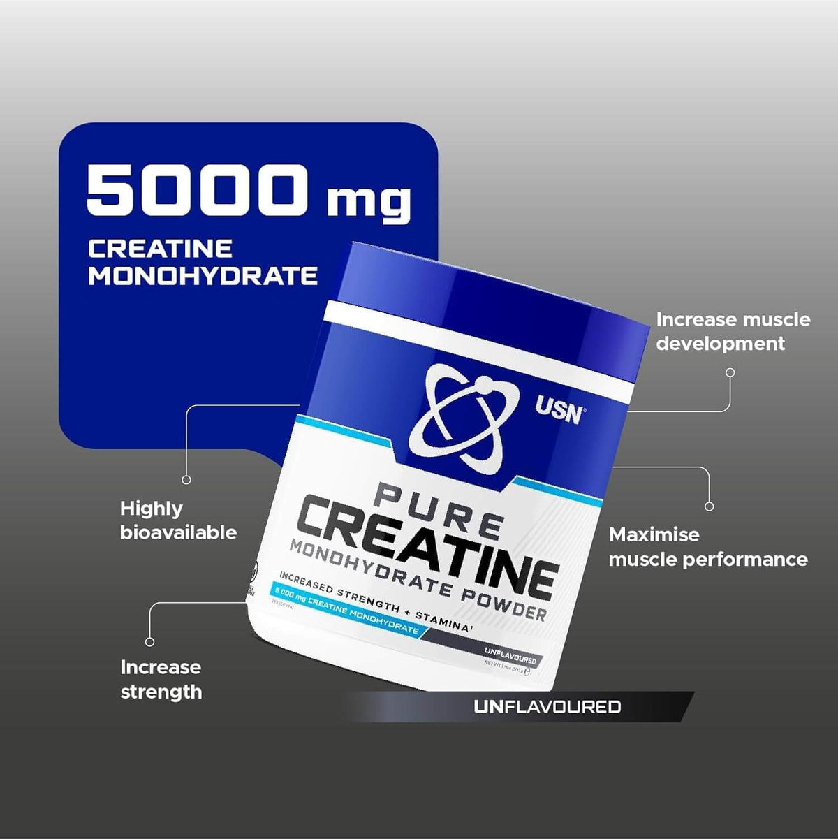 USN Pure Creatine Monohydrate Unflavoured