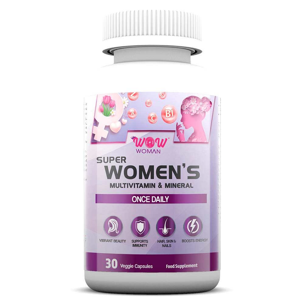 Wow Woman Super Women's Multivitamin & Mineral 30veggie capsules 30servings