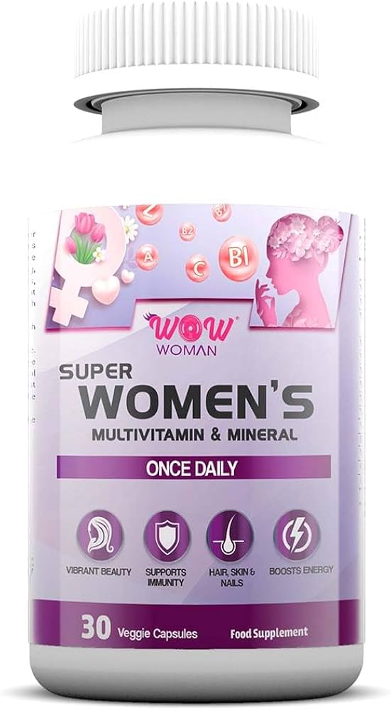 Wow Woman Super Women's Multivitamin & Mineral 30veggie capsules 30servings