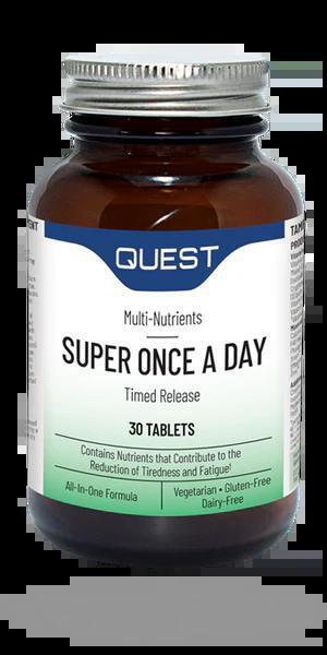 Quest Once A Day Multi (60 Tablets) – High Potency Daily Multivitamin for Energy & Wellness