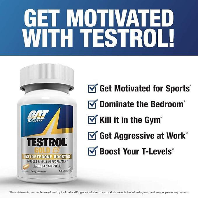 GAT SPORT Testrol Gold ES,Testosterone Booster 60tablets 30servings