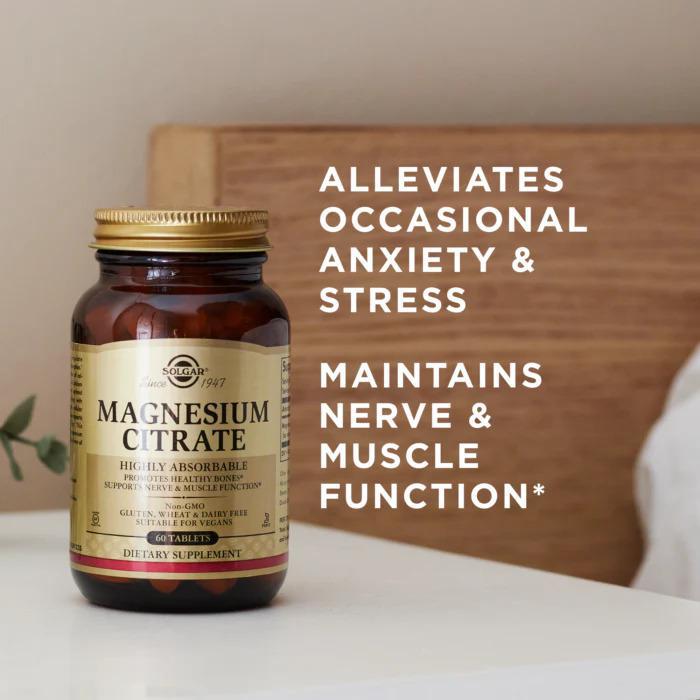 Solgar Magnesium Citrate Tablets 60tablets 30servings