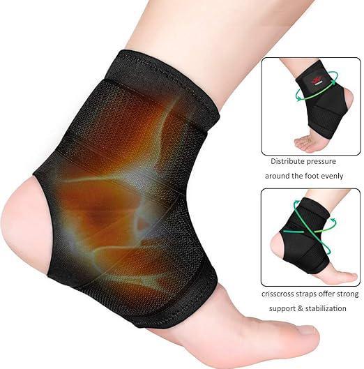 Ankle Brace  – Breathable & Strong Support for Sprained Ankles, Adjustable Wrap for Men & Women