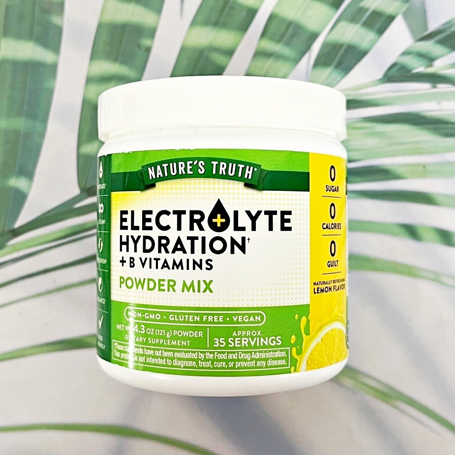 Nature's Truth Electrolyte Hydration + B Vitamins Powder Mix 121g 35Servings